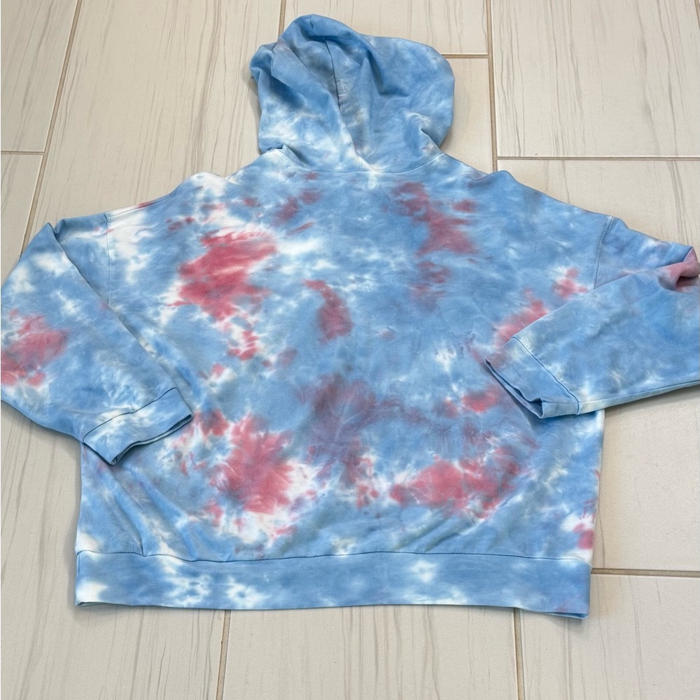 New all in favor NWOT women’s tie dye pullover sweatshirt size XL Blue - Picture 2 of 3